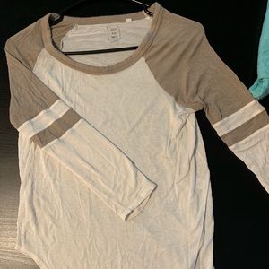 jersey knit material- cotton Me to We top!